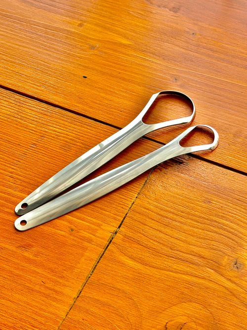 PureTongue Stainless Steel Tongue Scraper – Set of 3 (Family Sizes)